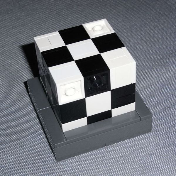 Black/White Checkered Soma Cube